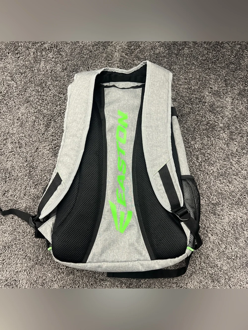 Easton Backpack Bat Compartment Baseball Softball Equipment Bag Green Gray Black